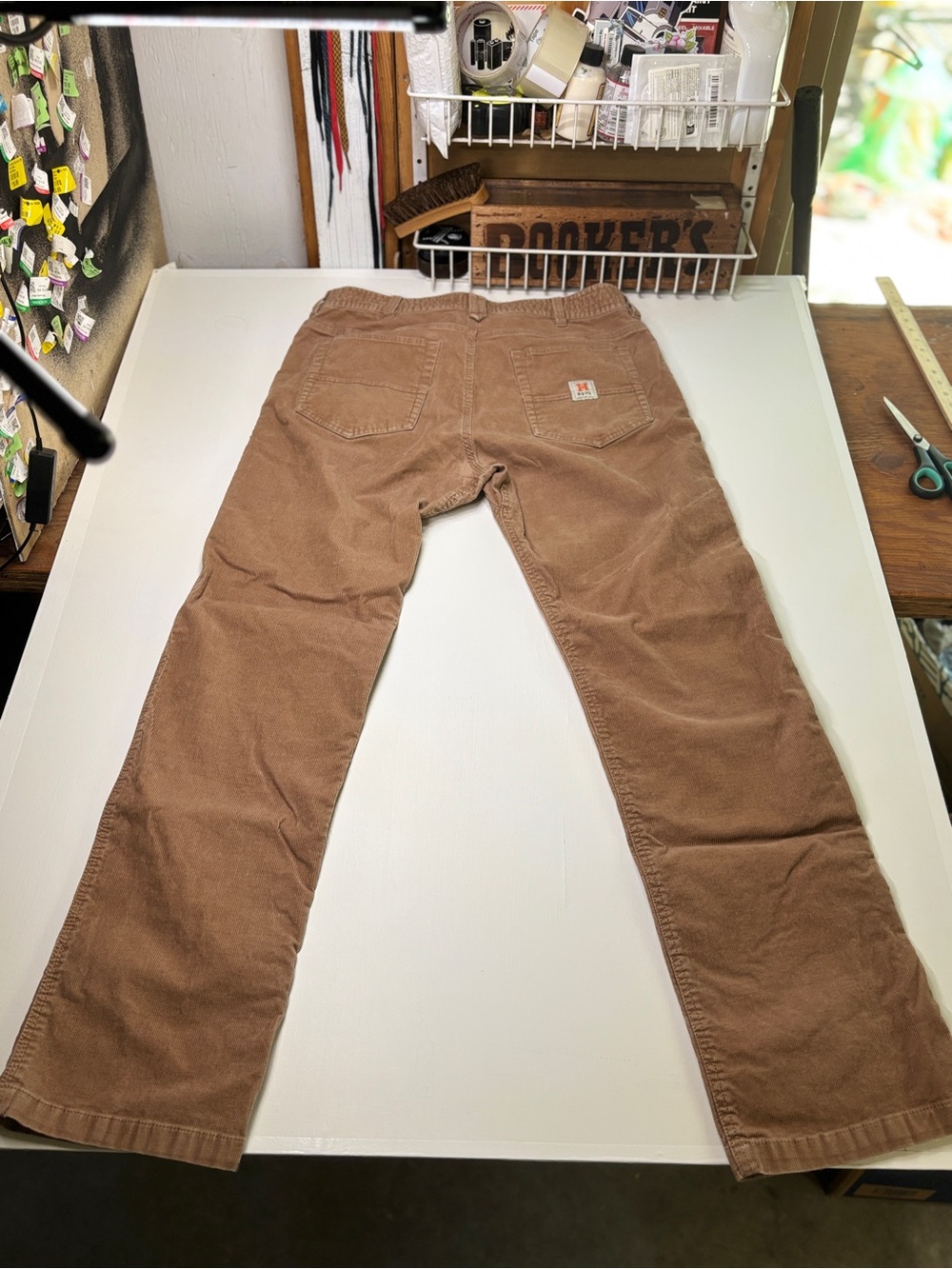 Howler Bros Frontside 5-Pocket Corduroy Pants Brown 35x32 - Picture 3 of 9